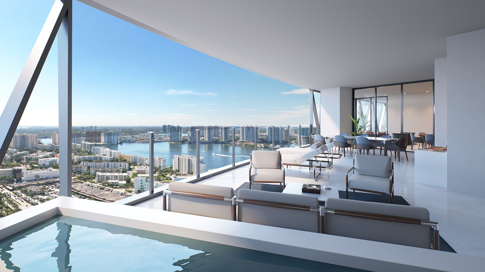 Pool Terrace Ocean Views