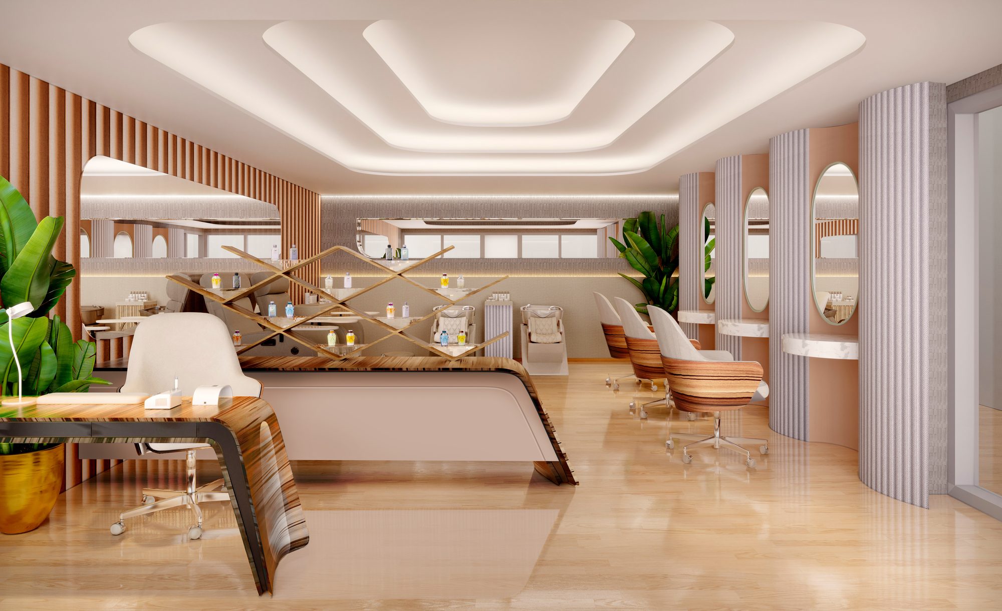 Oceanfront beauty salon at Bentley Residences Miami